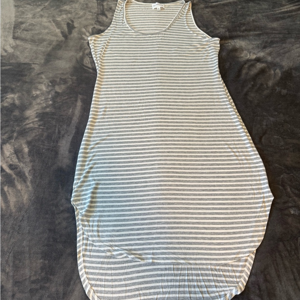 Striped Sleeveless Maxi Dress